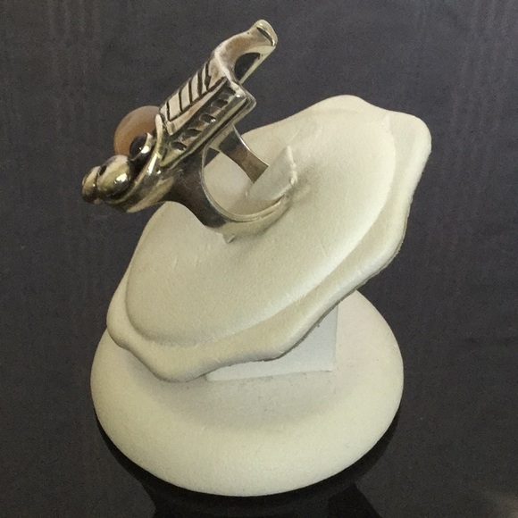 Vtg..925RingSize7.5W/OvalPinkMnstn & AmethystStone - Picture 2 of 7